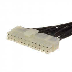 24 Pin ATX/WTX Extension Cable Lead Black 25cm