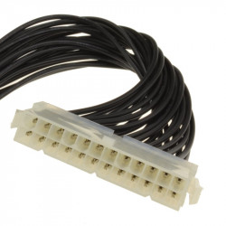 24 Pin ATX/WTX Extension Cable Lead Black 25cm