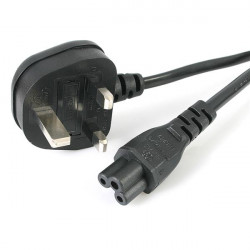 UK Clover Leaf Power Lead (For Laptops Chargers etc)
