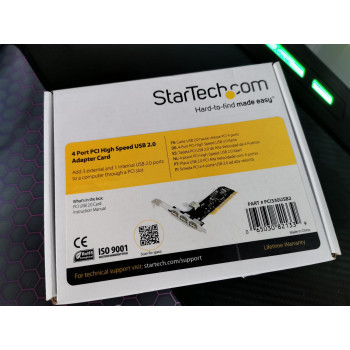 StarTech 4 Port PCI USB 2.0 Adapter Card (PCI330USB2)