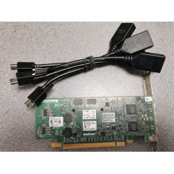 Matrox M9148 Quad Display PCIe x16 Graphics Card & 4 x Mini DP Cables