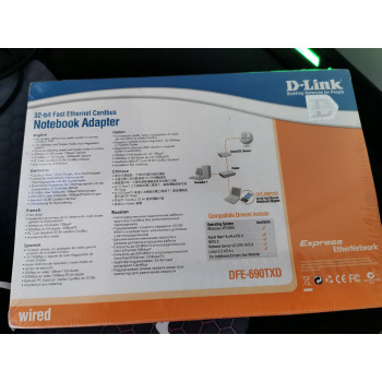 D-Link DFE-690TXD PCMCIA / Cardbus 10/100 Network card