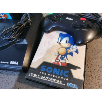 Sega Megadrive with Controller & Sonic the Hedgehog 1 & 2 Carts