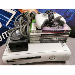 Microsoft XBOX 360 Console White (HDMI) + Pad & Games