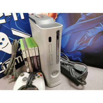 Microsoft XBOX 360 Console White (HDMI) + Pad & Games