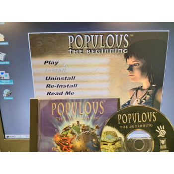 Dell D Series Retro Gaming Windows 98 SE Laptop Populous Big Box Edition - C12830-98