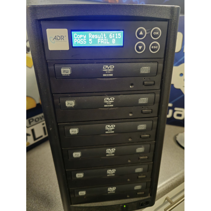 ADR ADR1-5DVD CD/DVD Duplicator with Liteon iHAS124 SATA DVD-RW Drives