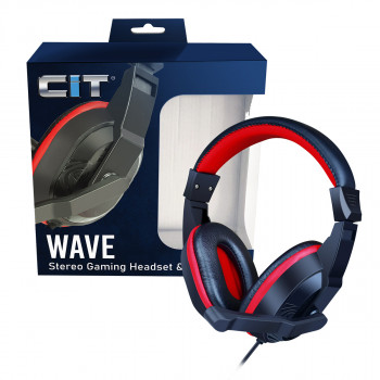 CiT Wave Stereo Wired Headphone and Mic Retail Box - New