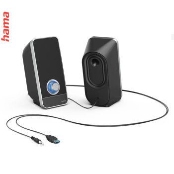 HAMA Sonic LS-206 Desktop USB-Powered Stereo Speakers